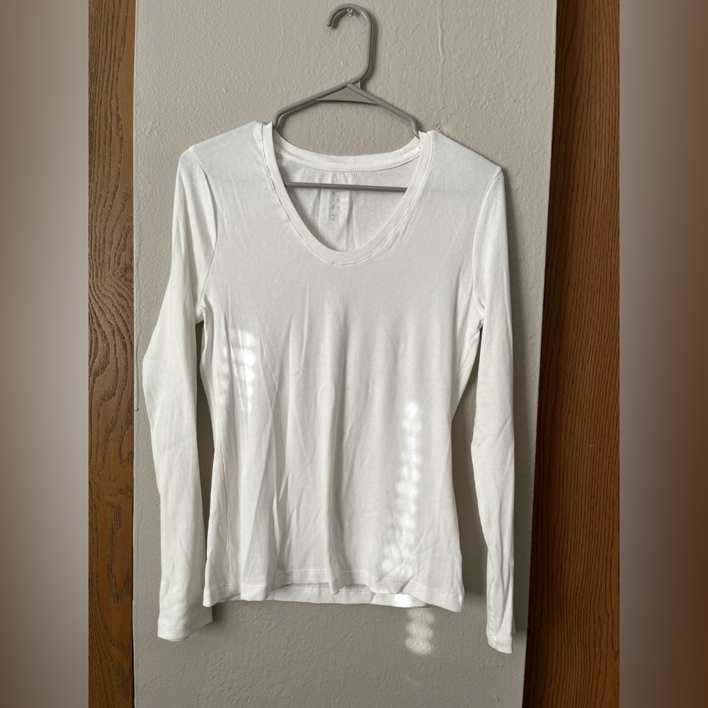 a new day White Long Sleeve Tee